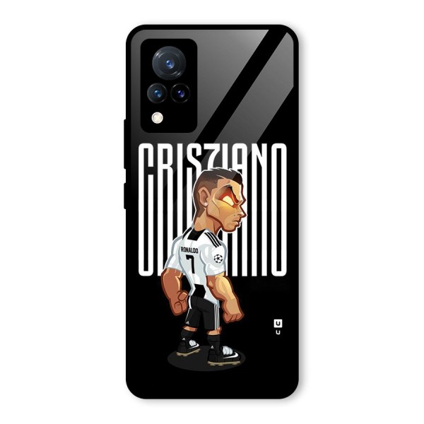 Soccer Star Glass Back Case for Vivo V21 5G