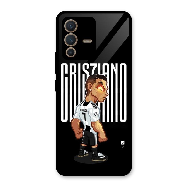 Soccer Star Glass Back Case for Vivo V23 5G