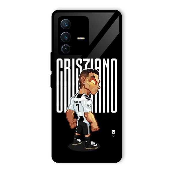 Soccer Star Glass Back Case for Vivo V23 Pro