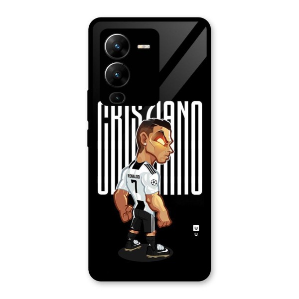 Soccer Star Glass Back Case for Vivo V25 Pro