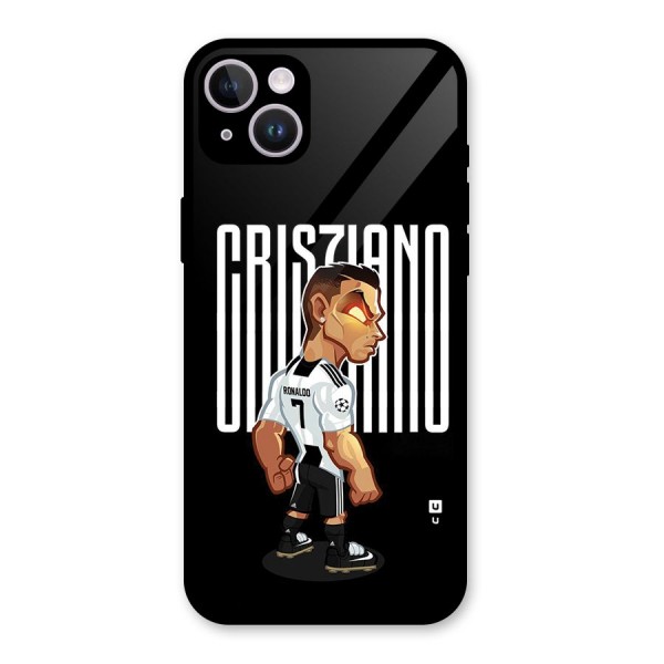 Soccer Star Glass Back Case for iPhone 14 Plus