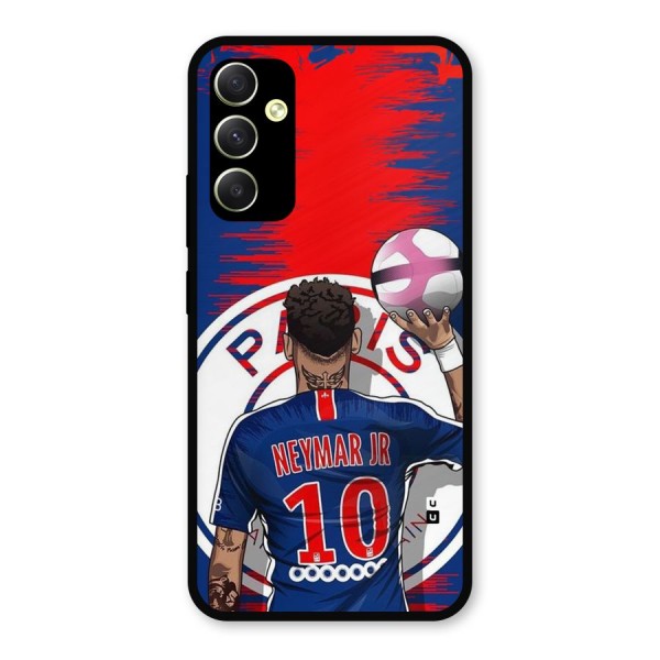 Soccer Star Junior Metal Back Case for Galaxy A34