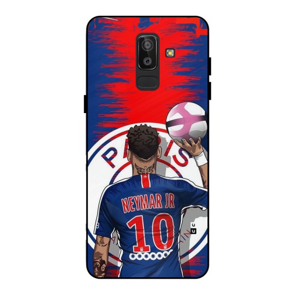 Soccer Star Junior Metal Back Case for Galaxy J8