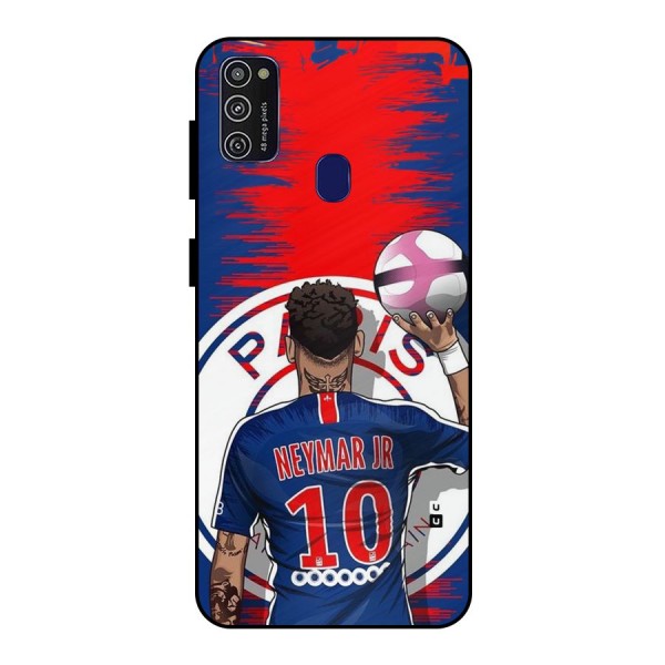 Soccer Star Junior Metal Back Case for Galaxy M21