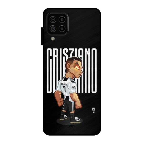 Soccer Star Metal Back Case for Galaxy A22 4G