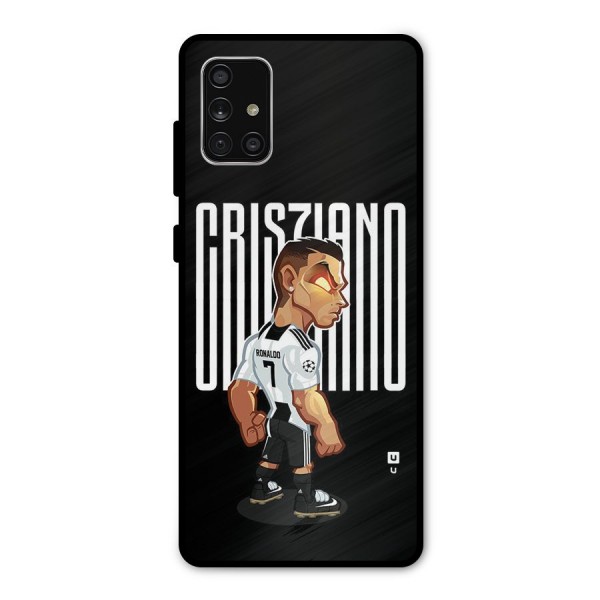 Soccer Star Metal Back Case for Galaxy A71