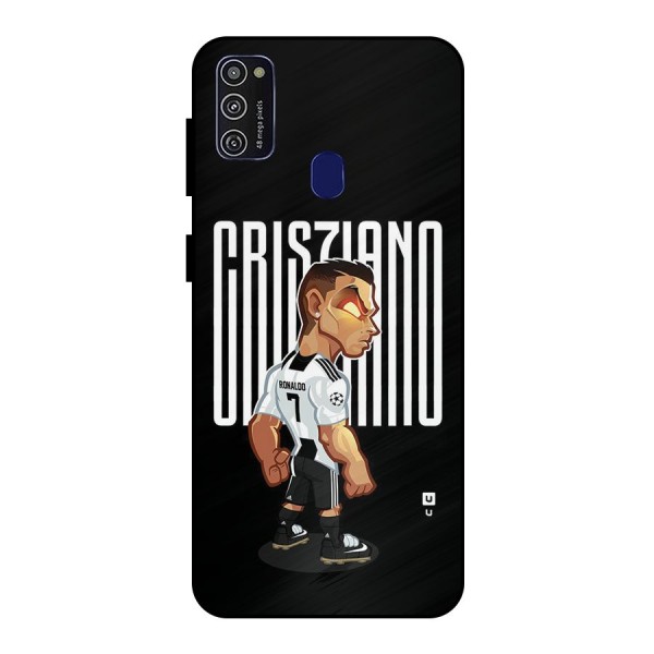 Soccer Star Metal Back Case for Galaxy M21