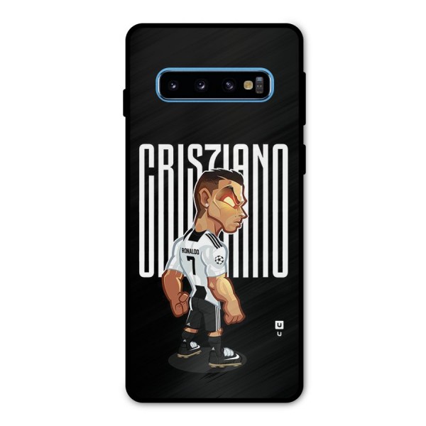 Soccer Star Metal Back Case for Galaxy S10