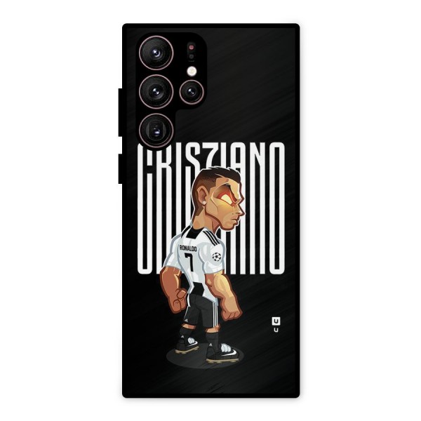 Soccer Star Metal Back Case for Galaxy S22 Ultra 5G