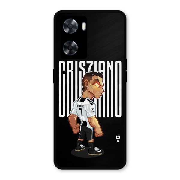 Soccer Star Metal Back Case for Oppo A57 2022