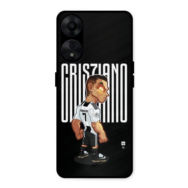 Soccer Star Metal Back Case for Oppo A78 5G