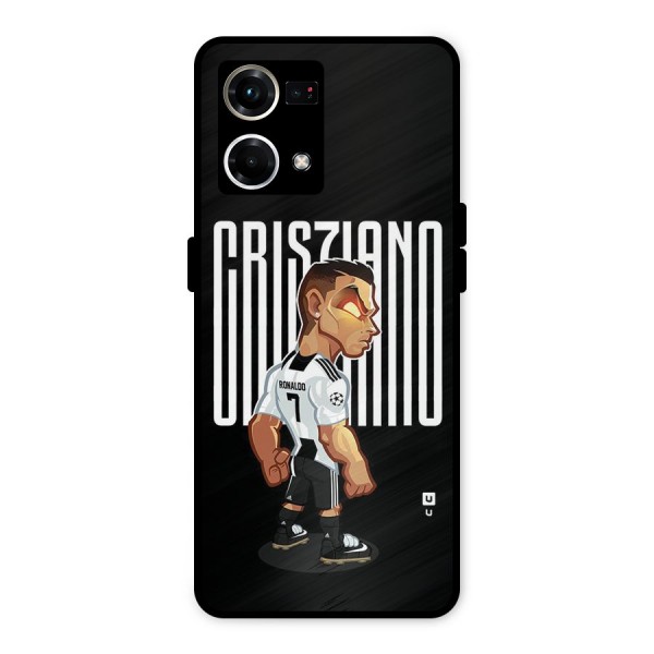 Soccer Star Metal Back Case for Oppo F21 Pro 4G