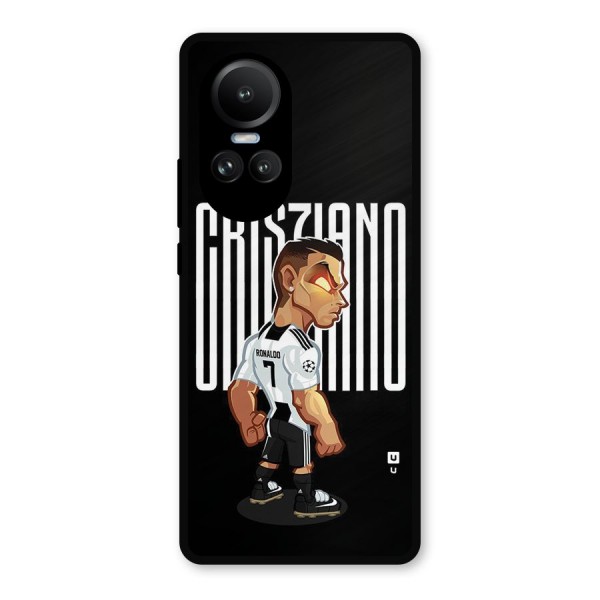 Soccer Star Metal Back Case for Oppo Reno10