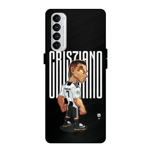 Soccer Star Metal Back Case for Oppo Reno4 Pro