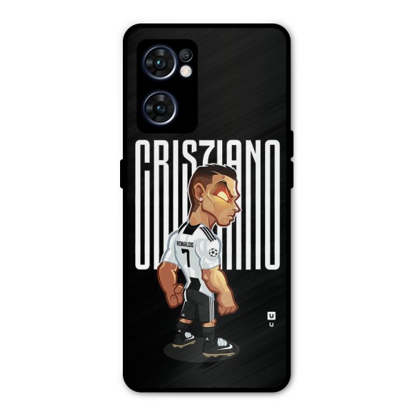 Soccer Star Metal Back Case for Oppo Reno7 5G