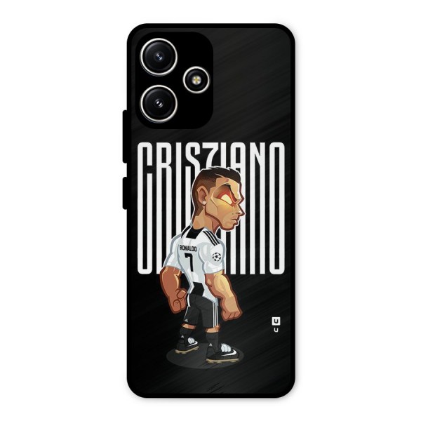 Soccer Star Metal Back Case for Poco M6 Pro