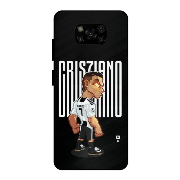 Soccer Star Metal Back Case for Poco X3