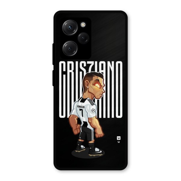 Soccer Star Metal Back Case for Poco X5 Pro