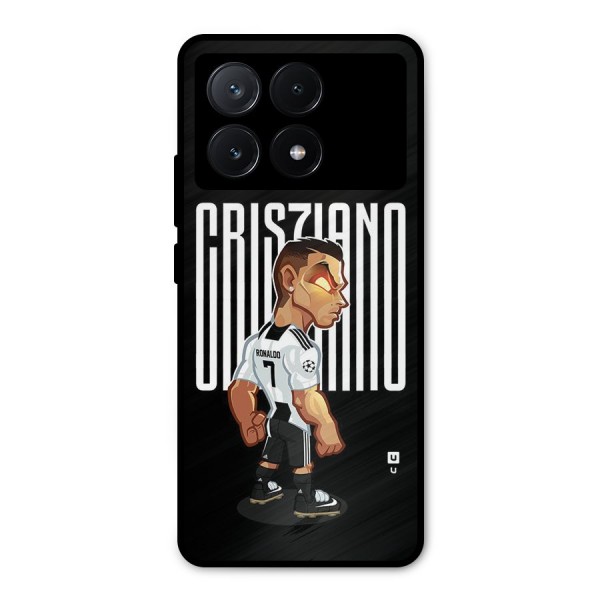 Soccer Star Metal Back Case for Poco X6 Pro