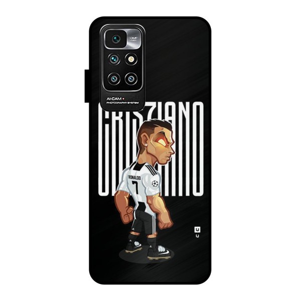 Soccer Star Metal Back Case for Redmi 10 Prime