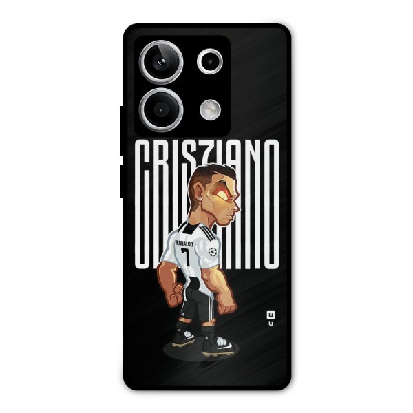 Soccer Star Metal Back Case for Redmi Note 13 5G