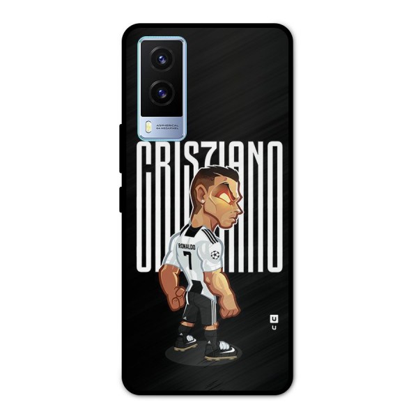 Soccer Star Metal Back Case for Vivo V21e 5G