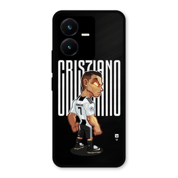 Soccer Star Metal Back Case for Vivo Y22s