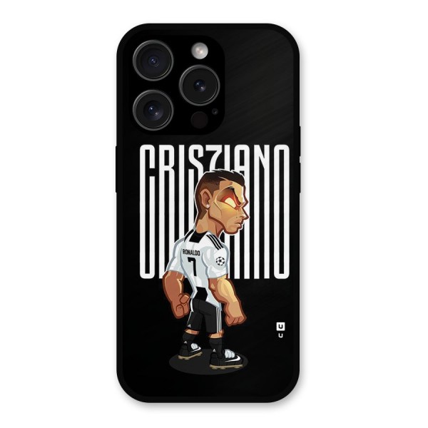 Soccer Star Metal Back Case for iPhone 15 Pro