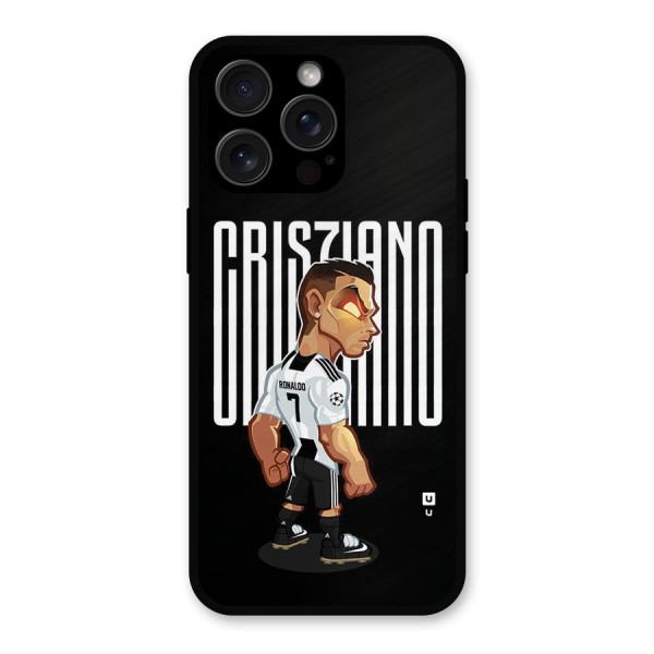 Soccer Star Metal Back Case for iPhone 15 Pro Max