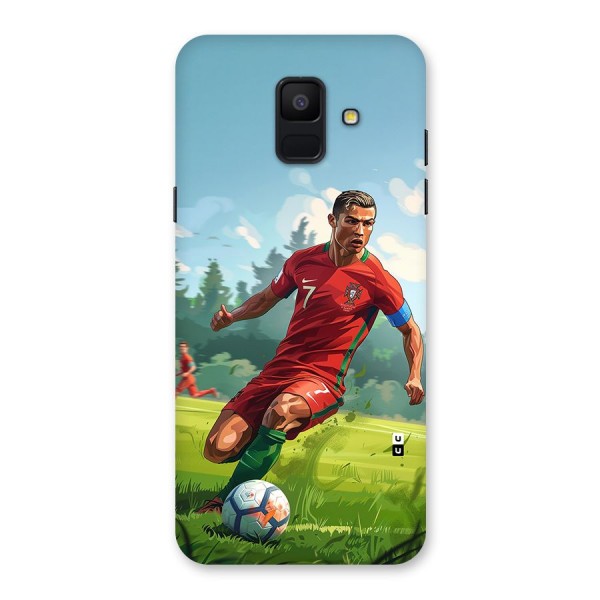 Soccer Star Playing Back Case for Galaxy A6 (2018)