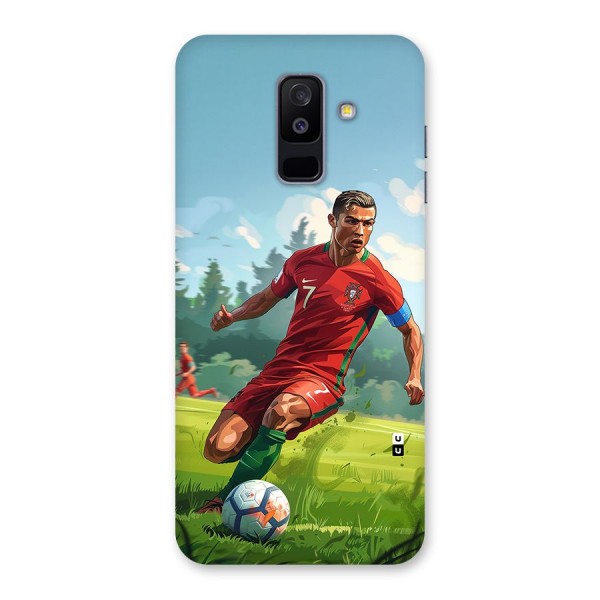 Soccer Star Playing Back Case for Galaxy A6 Plus