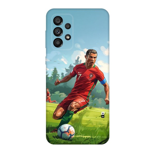 Soccer Star Playing Back Case for Galaxy A73 5G