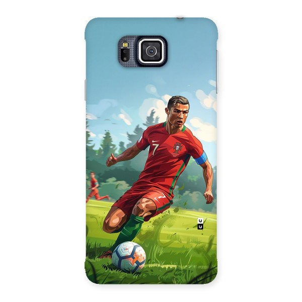 Soccer Star Playing Back Case for Galaxy Alpha