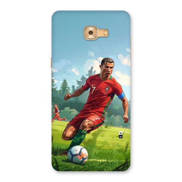 Soccer Star Playing Back Case for Galaxy C9 Pro