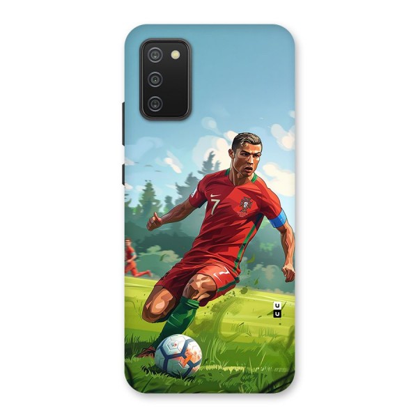 Soccer Star Playing Back Case for Galaxy F02s