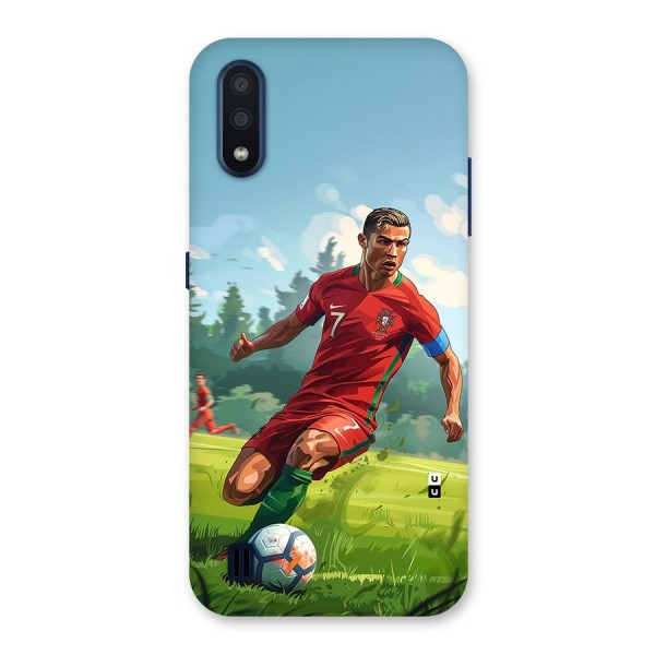 Soccer Star Playing Back Case for Galaxy M01