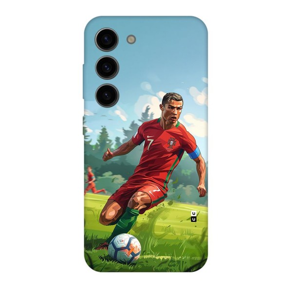 Soccer Star Playing Back Case for Galaxy S23