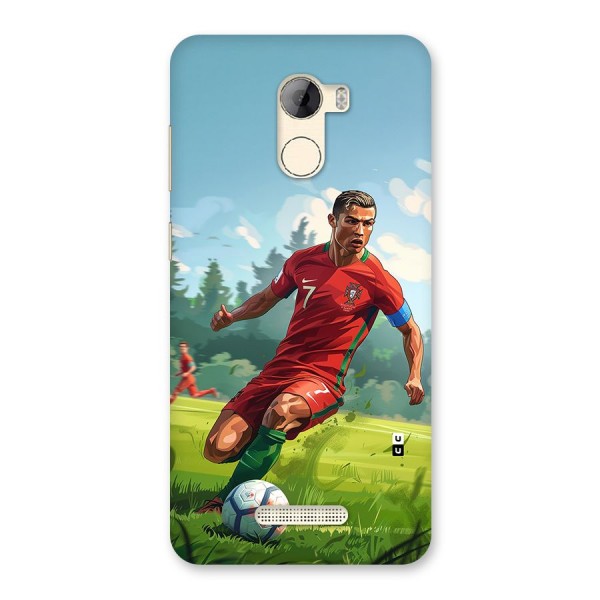 Soccer Star Playing Back Case for Gionee A1 LIte