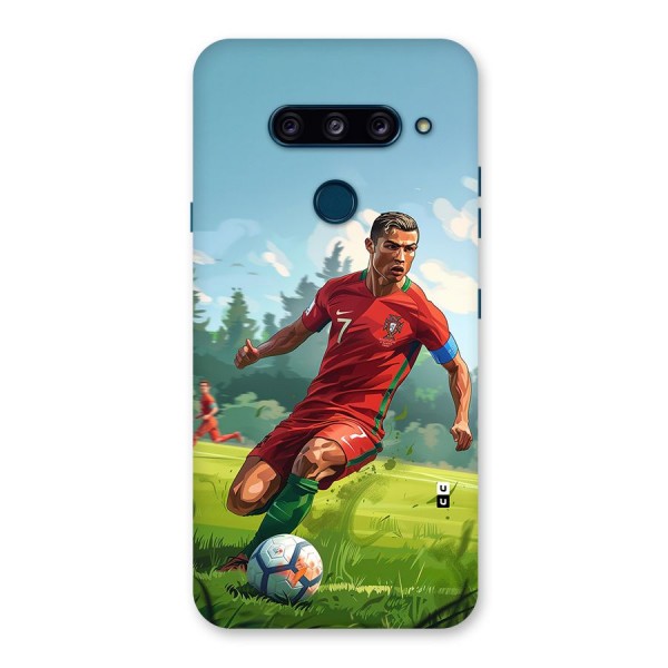 Soccer Star Playing Back Case for LG  V40 ThinQ