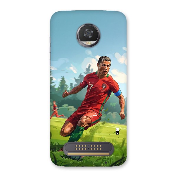 Soccer Star Playing Back Case for Moto Z2 Play