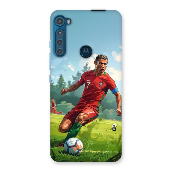 Soccer Star Playing Back Case for Motorola One Fusion Plus