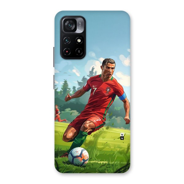 Soccer Star Playing Back Case for Poco M4 Pro 5G