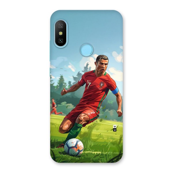 Soccer Star Playing Back Case for Redmi 6 Pro