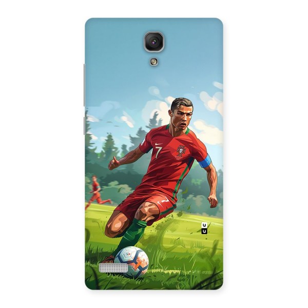 Soccer Star Playing Back Case for Redmi Note