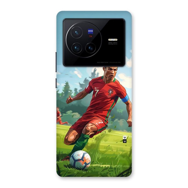 Soccer Star Playing Back Case for Vivo X80