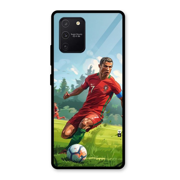 Soccer Star Playing Glass Back Case for Galaxy S10 Lite