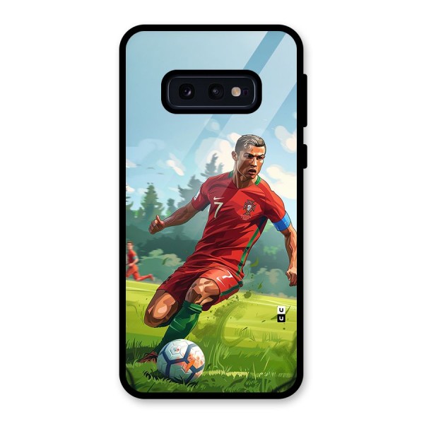 Soccer Star Playing Glass Back Case for Galaxy S10e