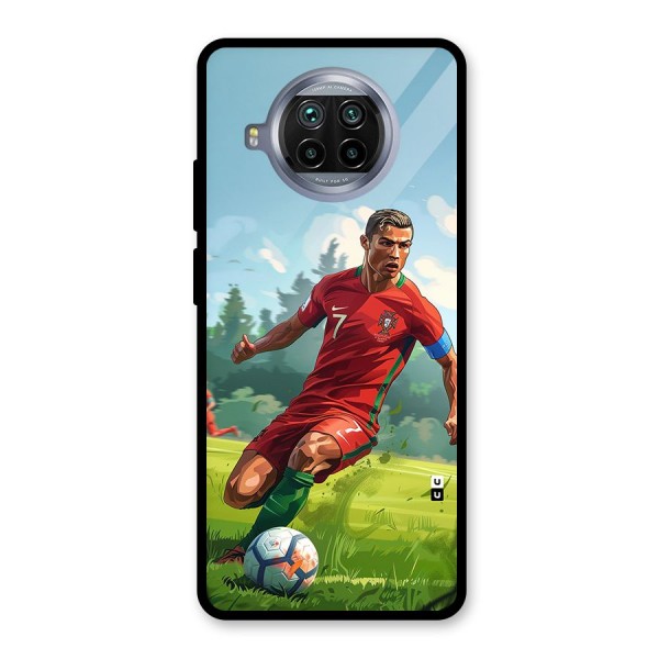 Soccer Star Playing Glass Back Case for Mi 10i