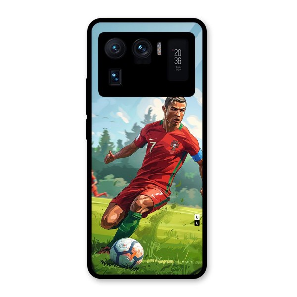 Soccer Star Playing Glass Back Case for Mi 11 Ultra