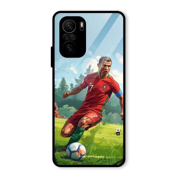 Soccer Star Playing Glass Back Case for Mi 11x